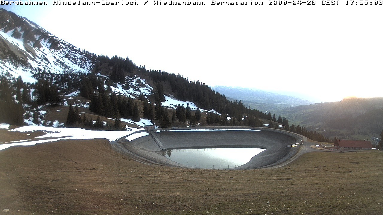 Archiv Foto Webcam Bad Hindelang - Bergstation Wiedhag Alpe