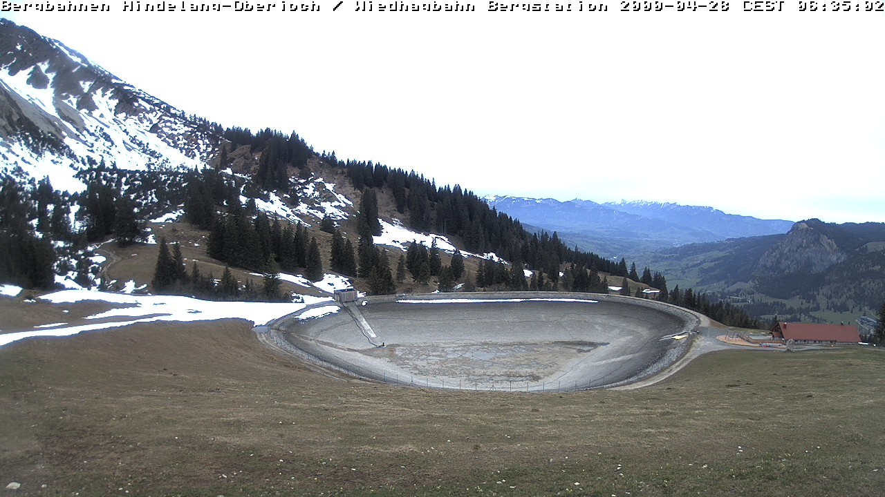 Archiv Foto Webcam Bad Hindelang - Bergstation Wiedhag Alpe
