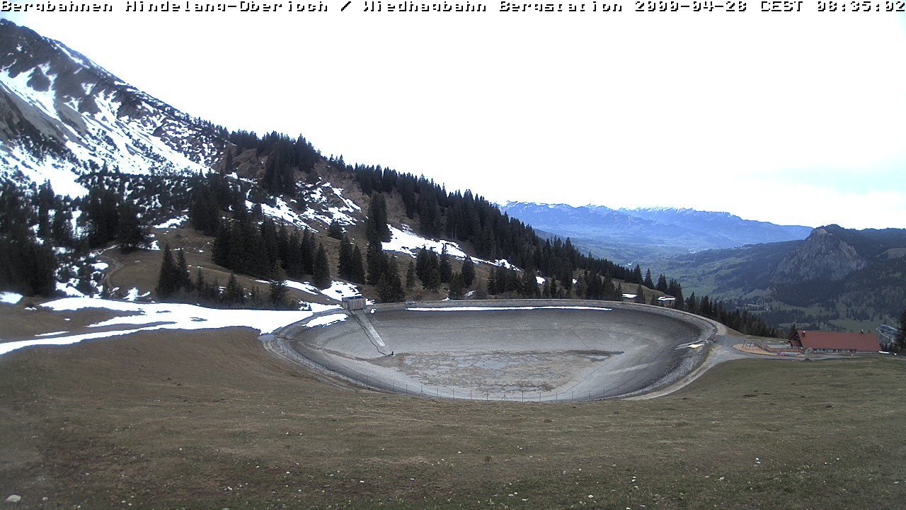 Archiv Foto Webcam Bad Hindelang - Bergstation Wiedhag Alpe