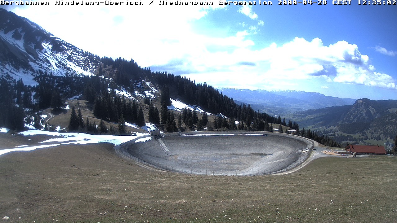 Archiv Foto Webcam Bad Hindelang - Bergstation Wiedhag Alpe