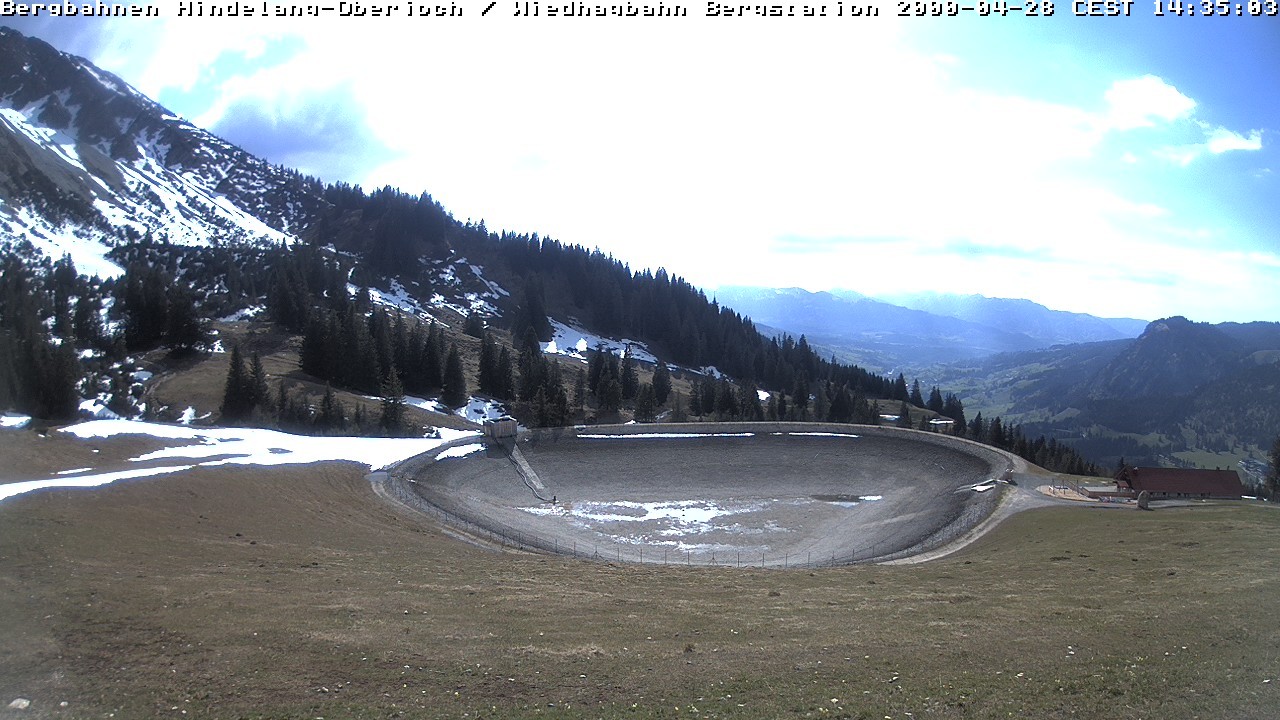 Archiv Foto Webcam Bad Hindelang - Bergstation Wiedhag Alpe