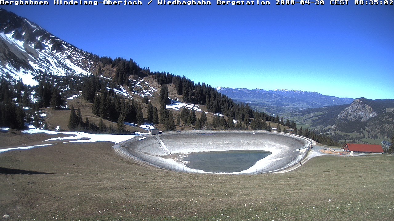 Archived image Webcam Bad Hindelang - Wiedhag Alp top station