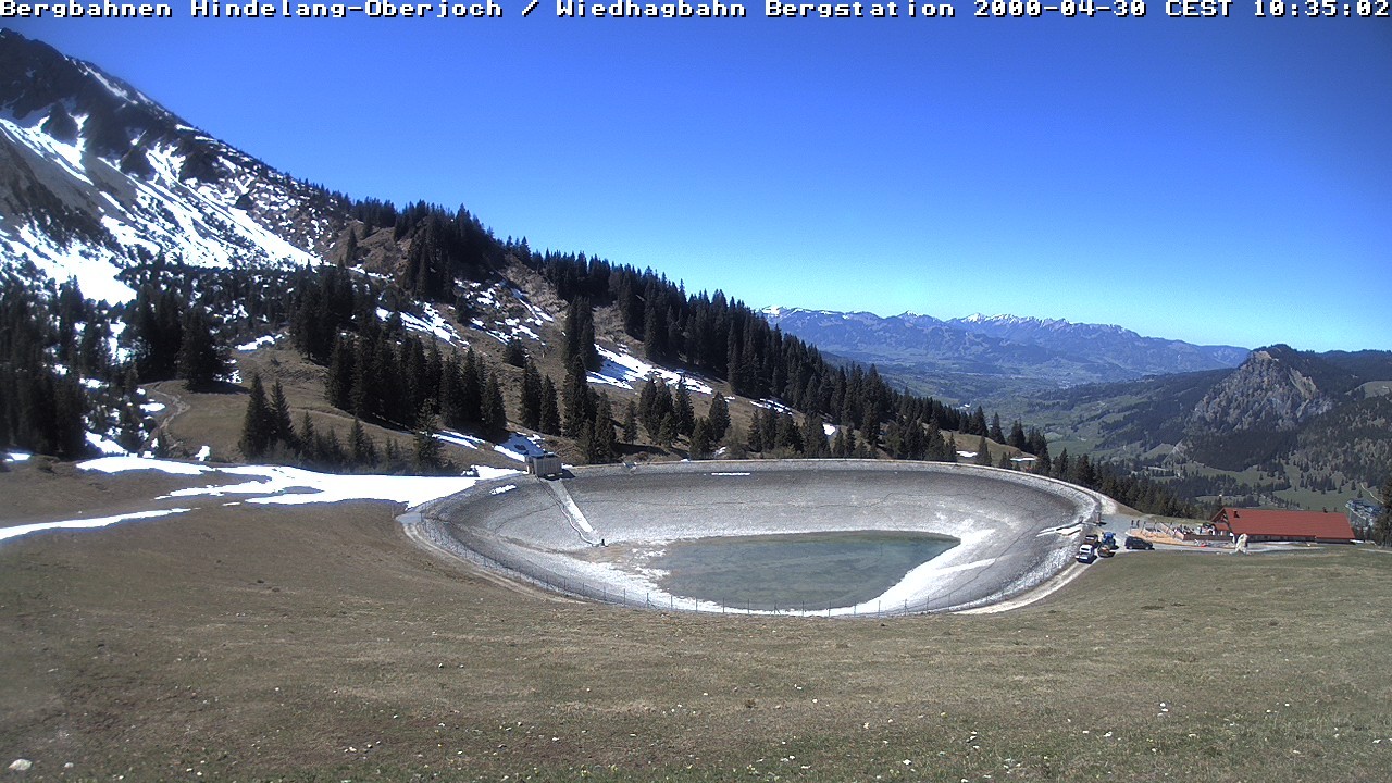 Archived image Webcam Bad Hindelang - Wiedhag Alp top station