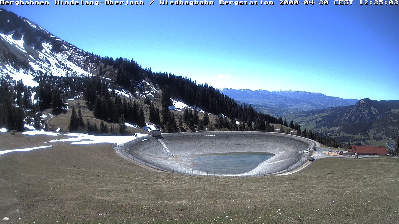 Archived image Webcam Bad Hindelang - Wiedhag Alp top station