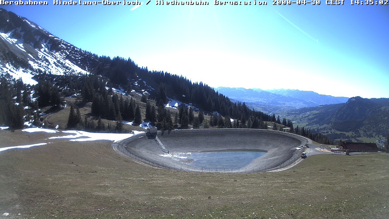 Archived image Webcam Bad Hindelang - Wiedhag Alp top station