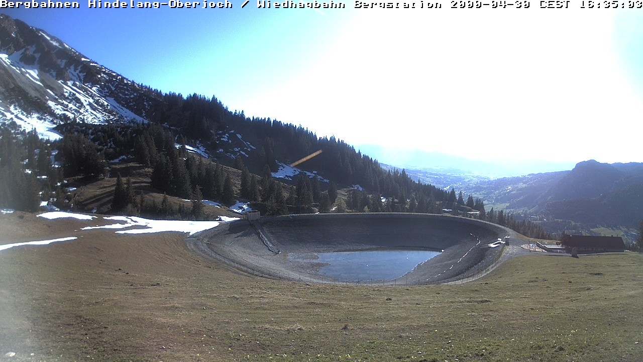 Archived image Webcam Bad Hindelang - Wiedhag Alp top station
