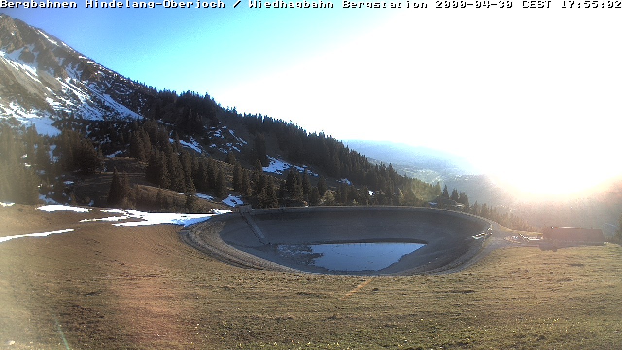 Archived image Webcam Bad Hindelang - Wiedhag Alp top station
