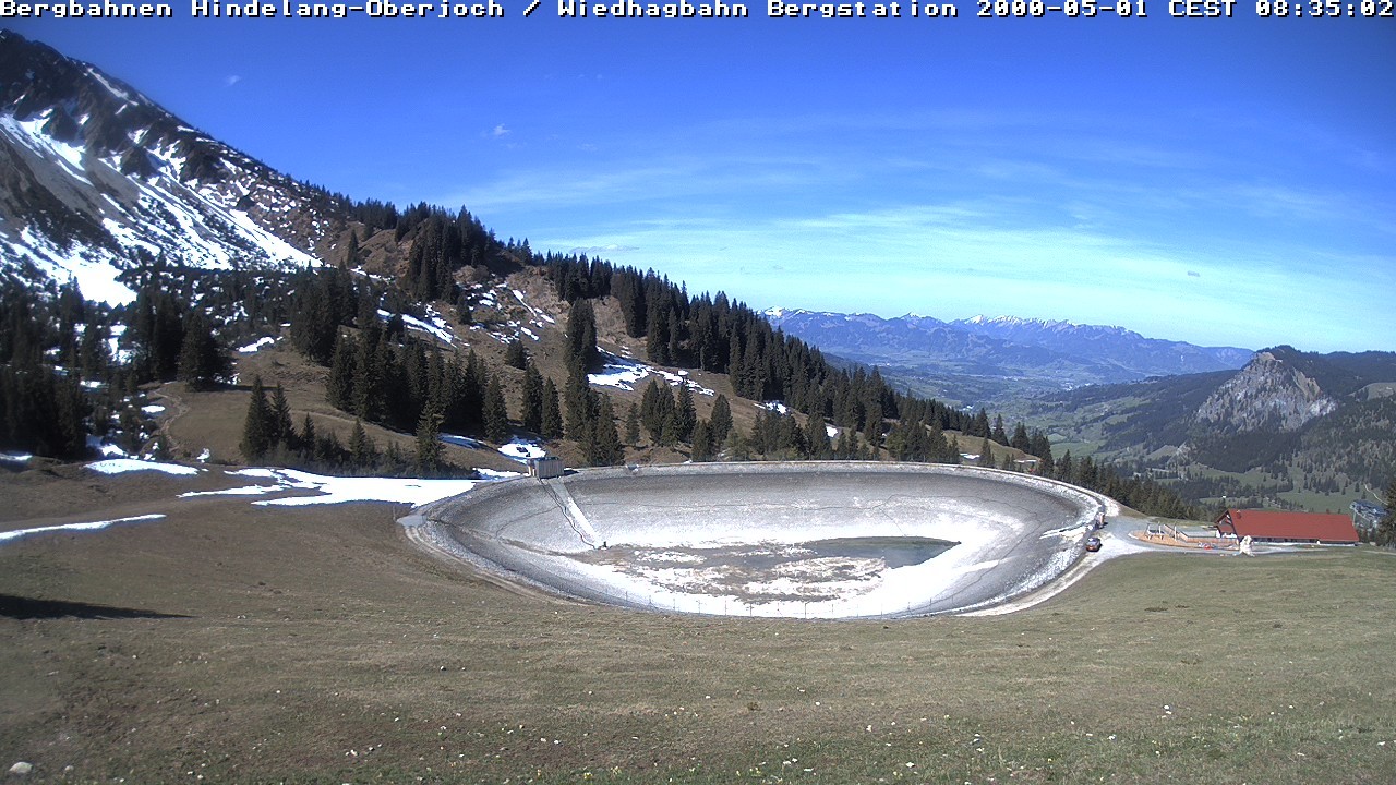 Archiv Foto Webcam Bad Hindelang - Bergstation Wiedhag Alpe