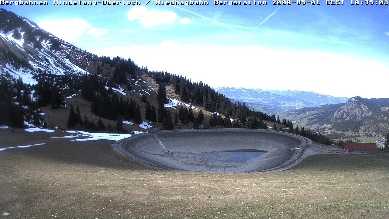 Archiv Foto Webcam Bad Hindelang - Bergstation Wiedhag Alpe