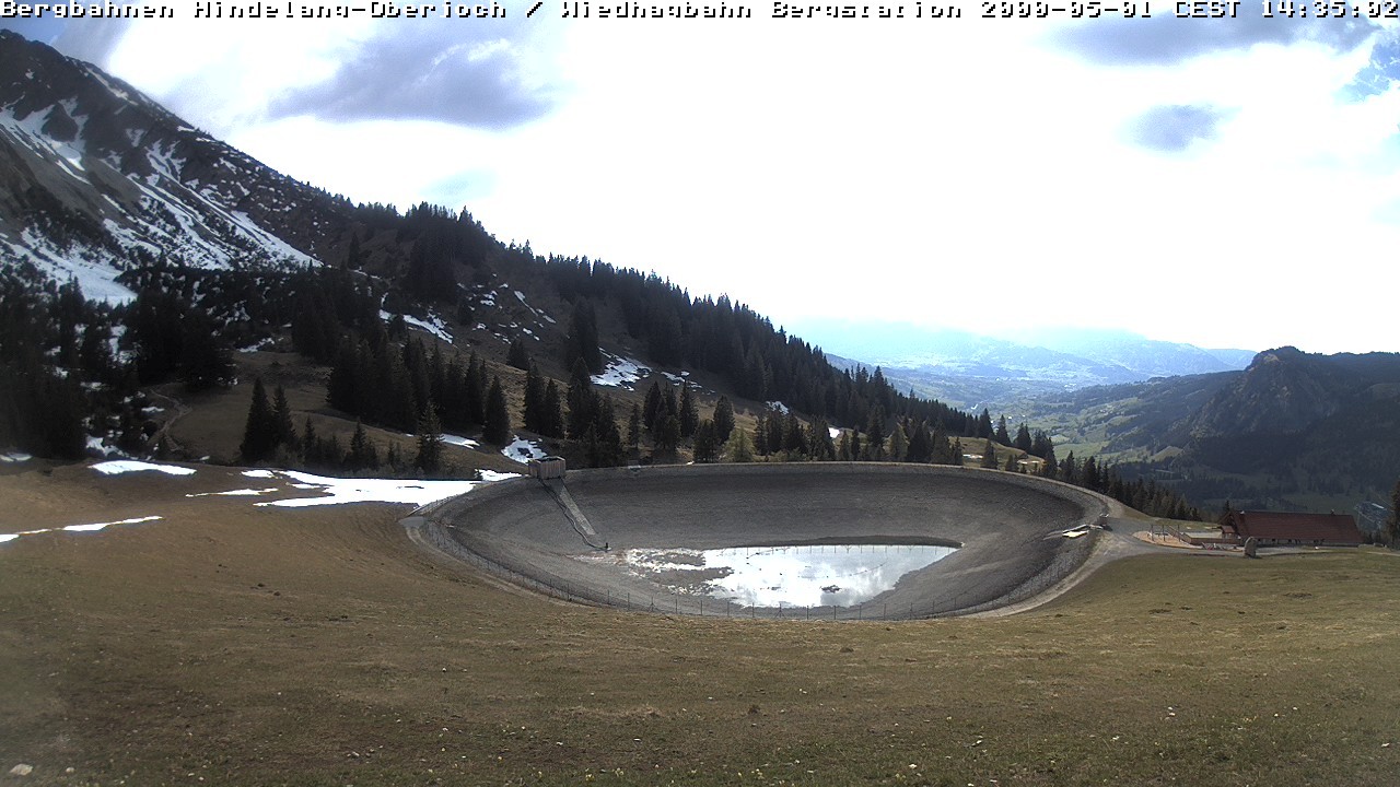 Archiv Foto Webcam Bad Hindelang - Bergstation Wiedhag Alpe