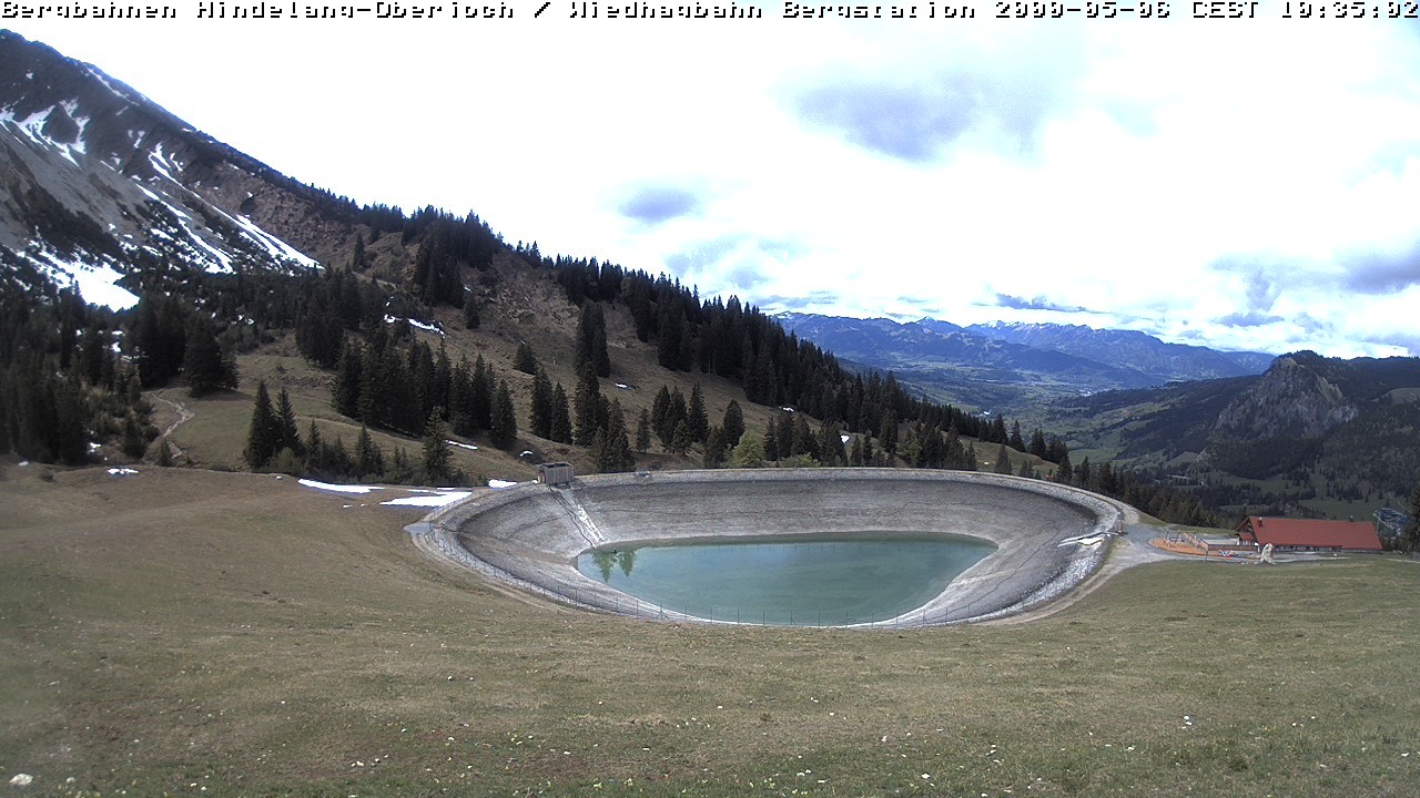 Archiv Foto Webcam Bad Hindelang - Bergstation Wiedhag Alpe