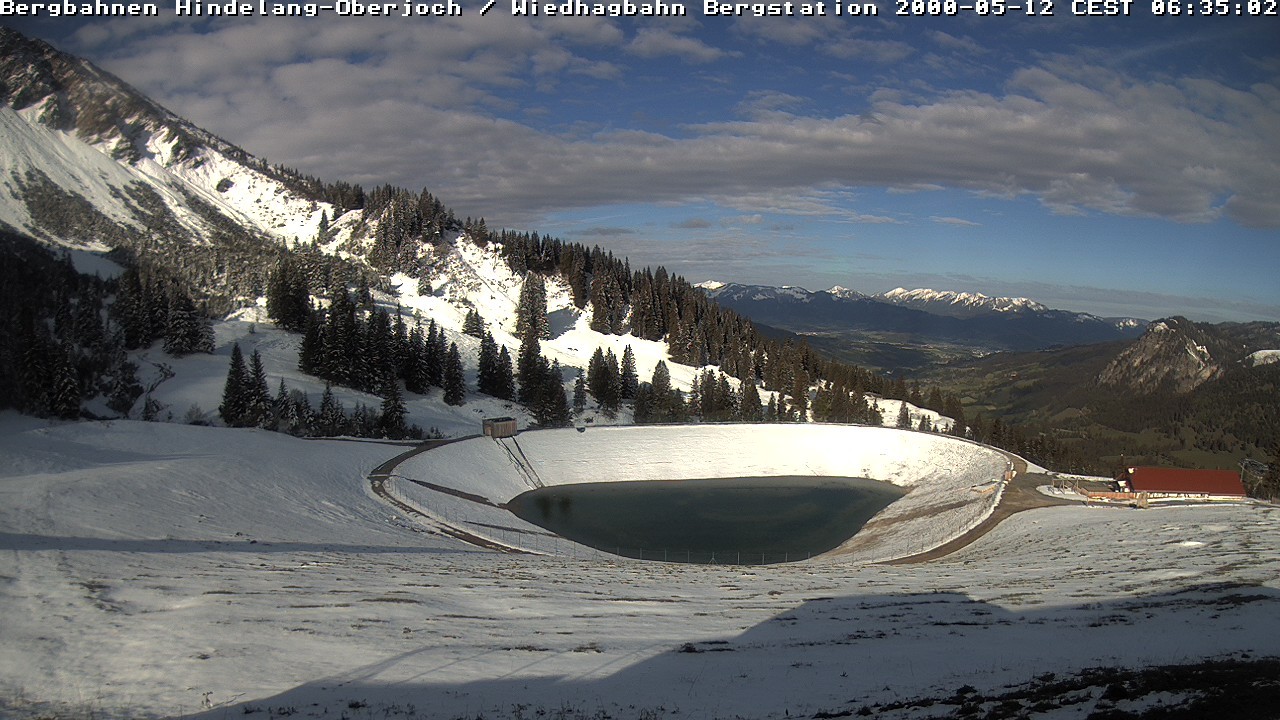 Archived image Webcam Bad Hindelang - Wiedhag Alp top station