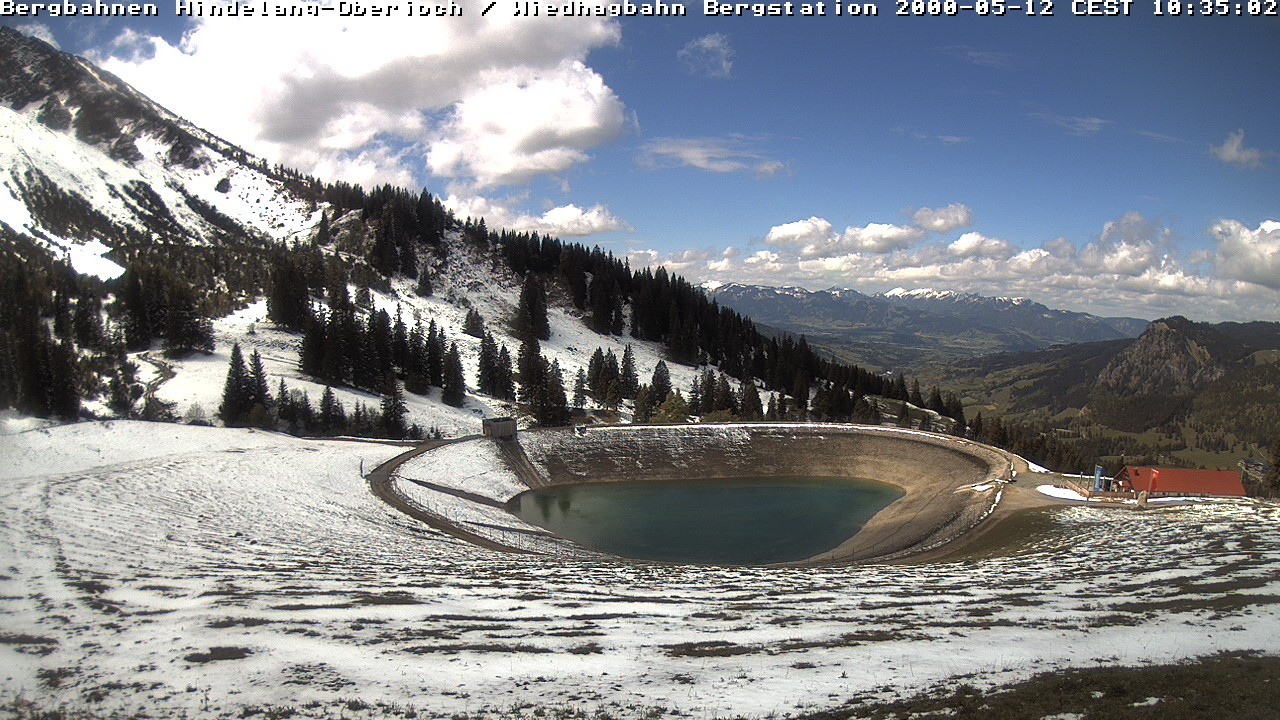 Archived image Webcam Bad Hindelang - Wiedhag Alp top station