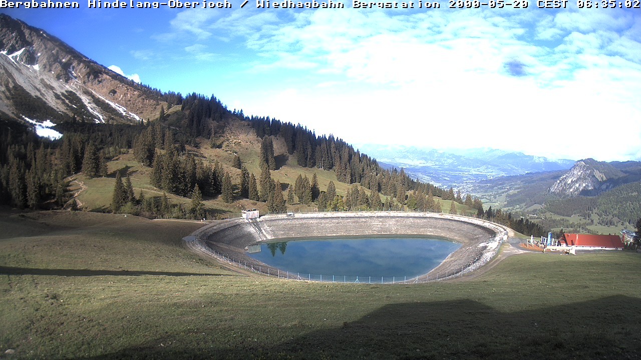 Archived image Webcam Bad Hindelang - Wiedhag Alp top station