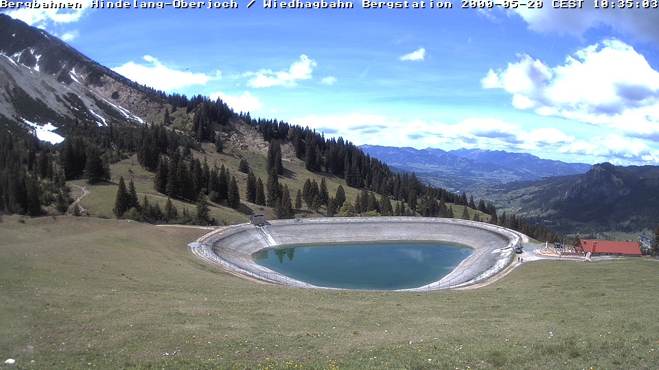 Archived image Webcam Bad Hindelang - Wiedhag Alp top station