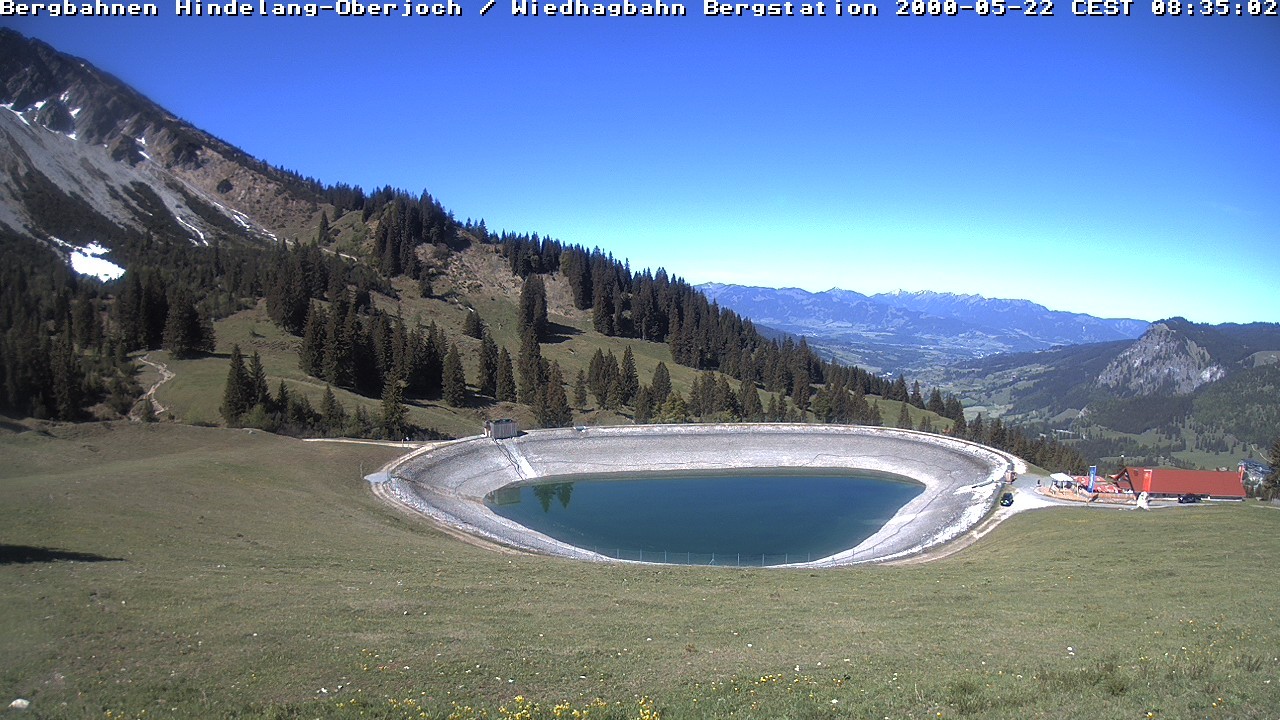 Archived image Webcam Bad Hindelang - Wiedhag Alp top station