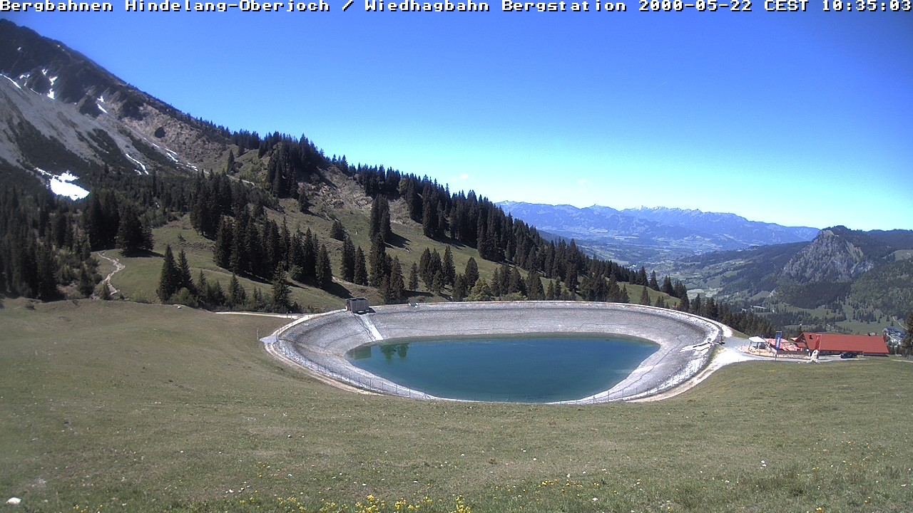 Archived image Webcam Bad Hindelang - Wiedhag Alp top station