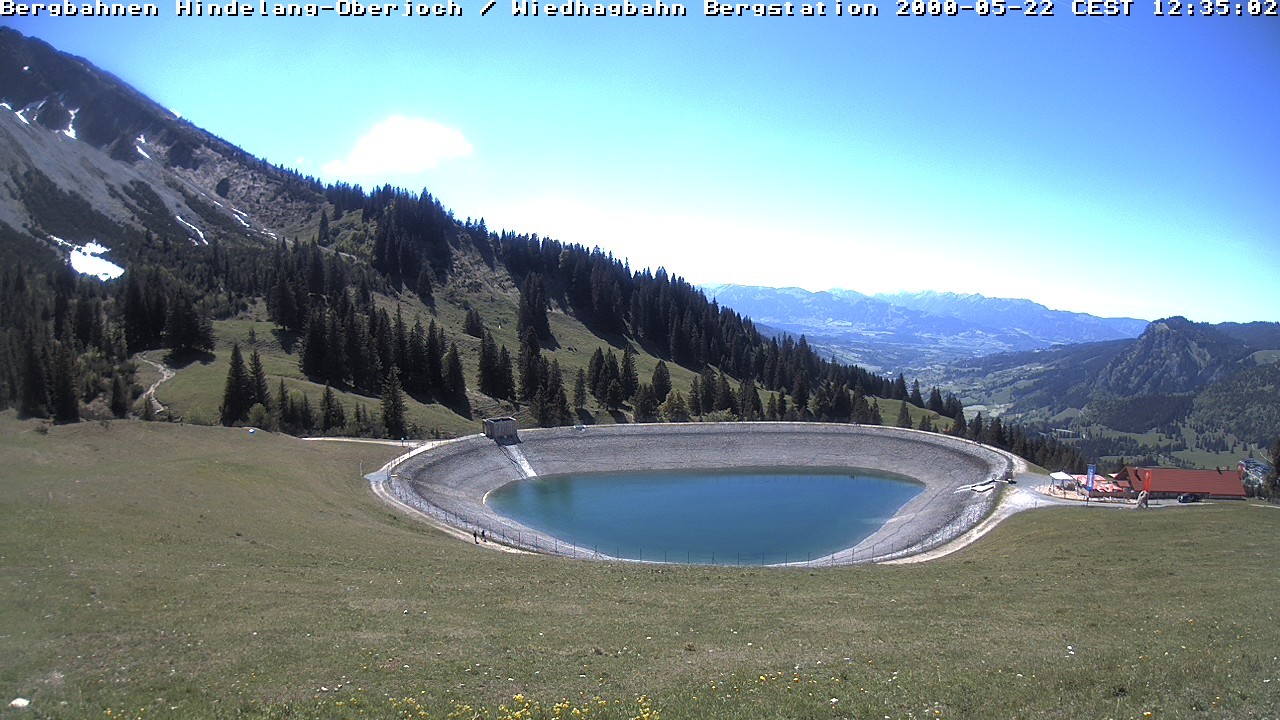 Archived image Webcam Bad Hindelang - Wiedhag Alp top station