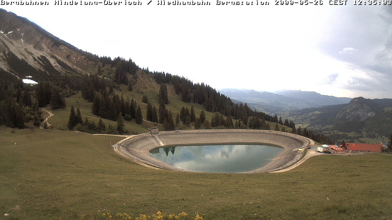 Archiv Foto Webcam Bad Hindelang - Bergstation Wiedhag Alpe