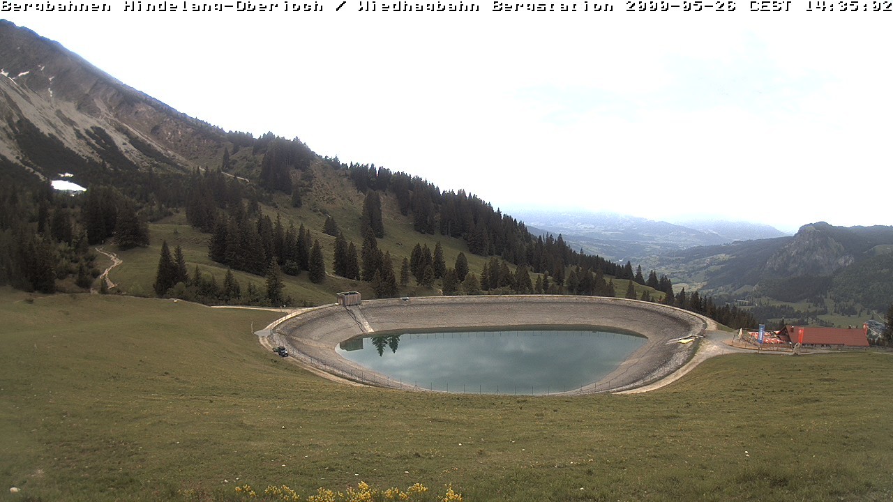 Archiv Foto Webcam Bad Hindelang - Bergstation Wiedhag Alpe