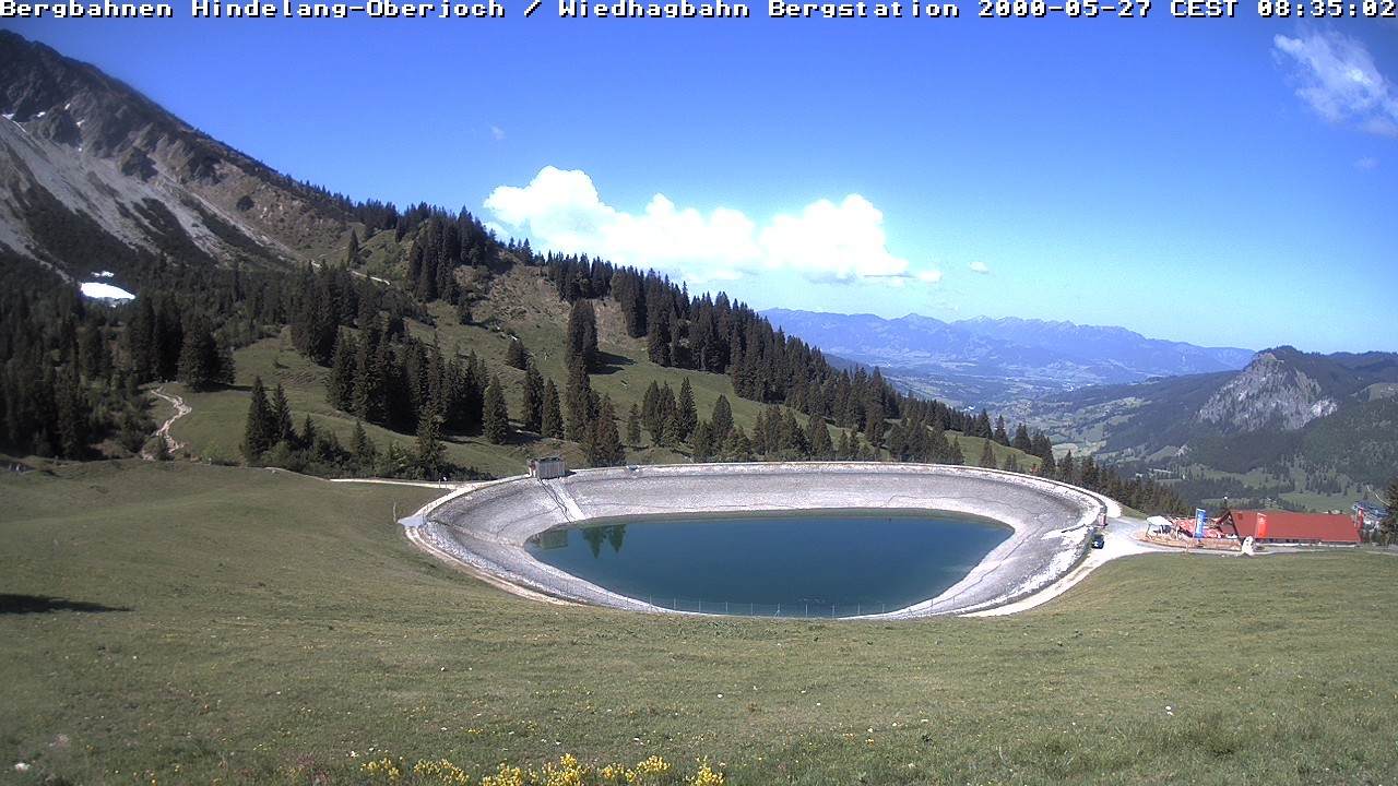 Archiv Foto Webcam Bad Hindelang - Bergstation Wiedhag Alpe