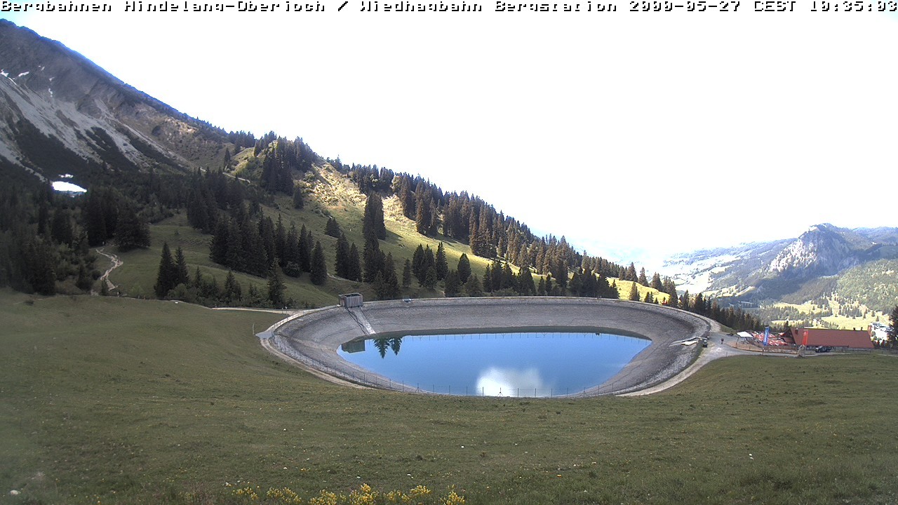 Archiv Foto Webcam Bad Hindelang - Bergstation Wiedhag Alpe