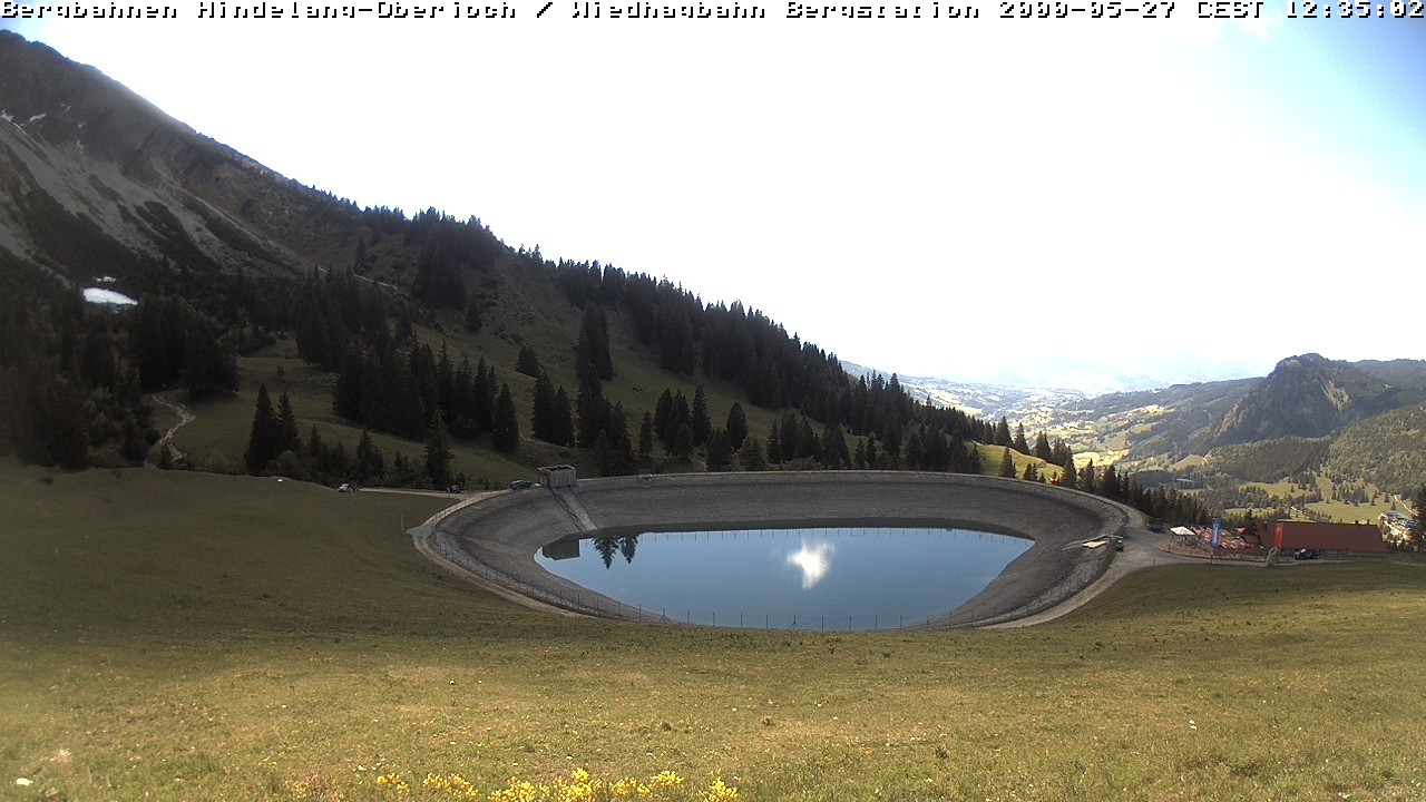 Archiv Foto Webcam Bad Hindelang - Bergstation Wiedhag Alpe