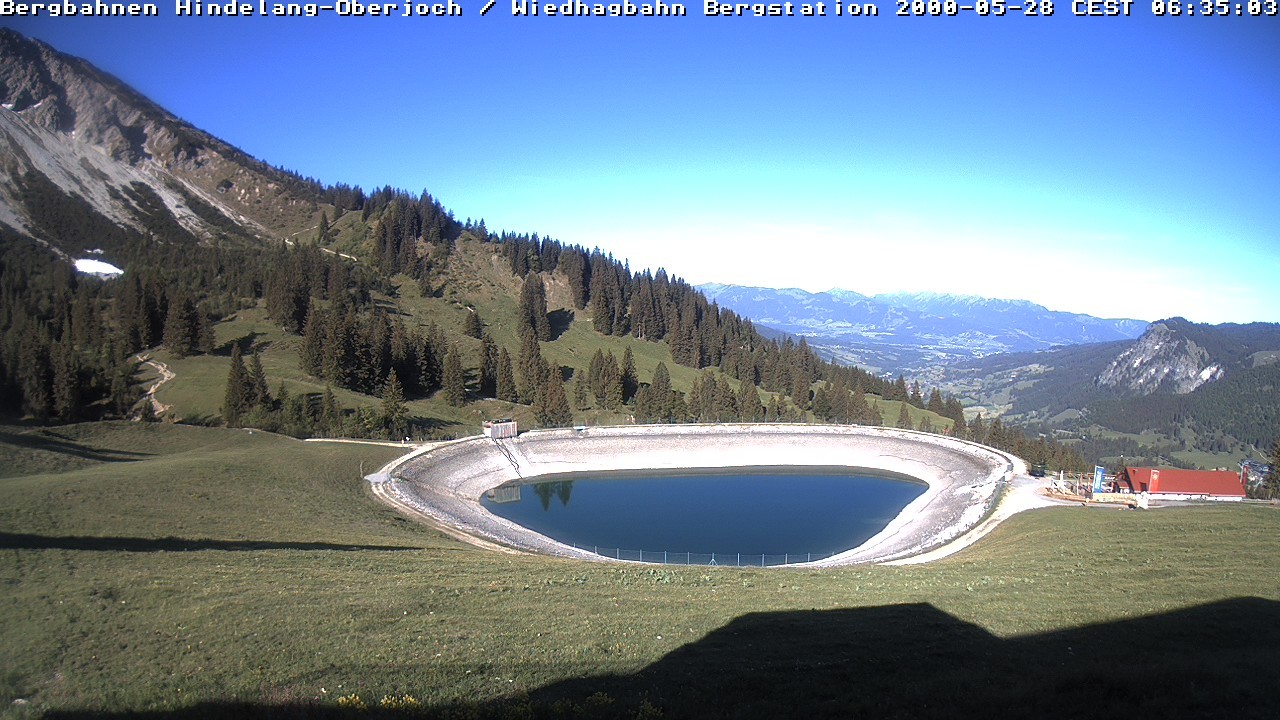 Archiv Foto Webcam Bad Hindelang - Bergstation Wiedhag Alpe