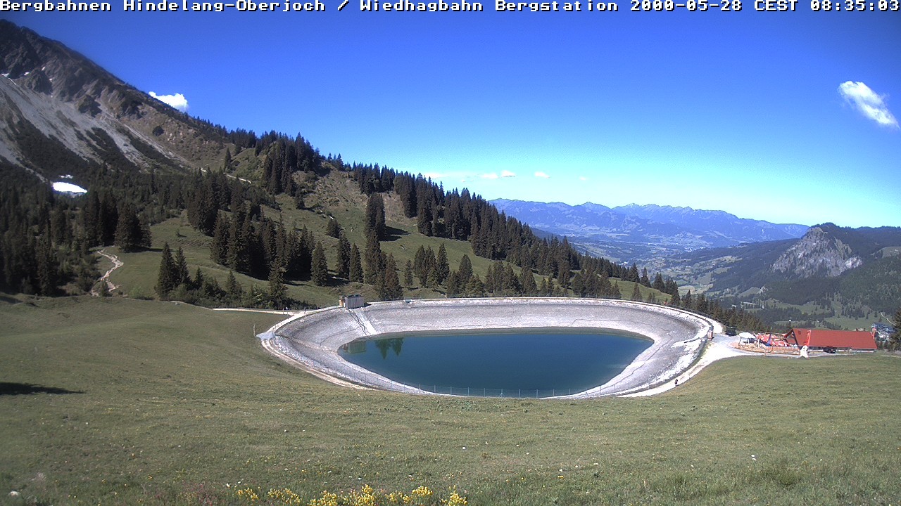 Archiv Foto Webcam Bad Hindelang - Bergstation Wiedhag Alpe