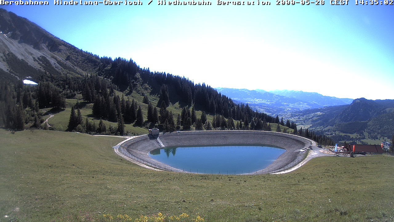 Archiv Foto Webcam Bad Hindelang - Bergstation Wiedhag Alpe