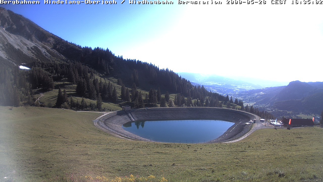 Archiv Foto Webcam Bad Hindelang - Bergstation Wiedhag Alpe