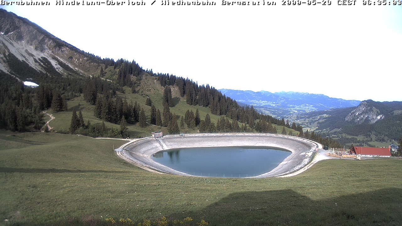 Archiv Foto Webcam Bad Hindelang - Bergstation Wiedhag Alpe