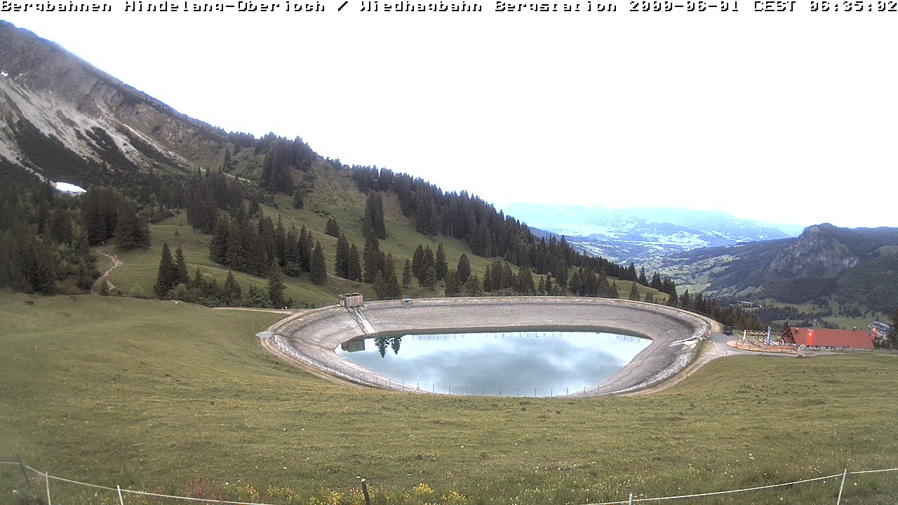 Archiv Foto Webcam Bad Hindelang - Bergstation Wiedhag Alpe