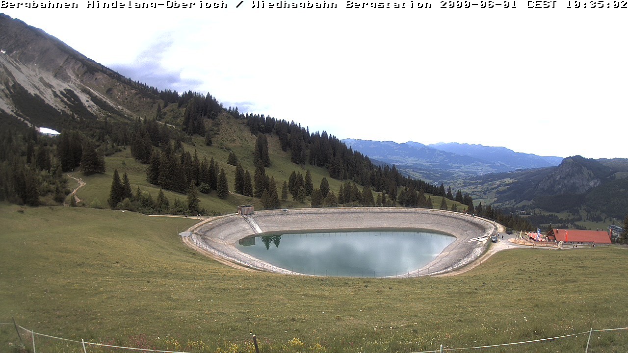 Archiv Foto Webcam Bad Hindelang - Bergstation Wiedhag Alpe