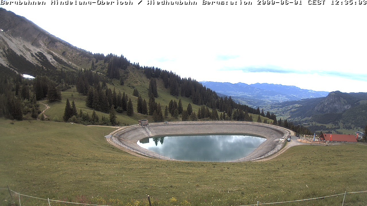 Archiv Foto Webcam Bad Hindelang - Bergstation Wiedhag Alpe