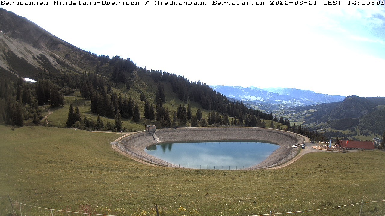 Archiv Foto Webcam Bad Hindelang - Bergstation Wiedhag Alpe