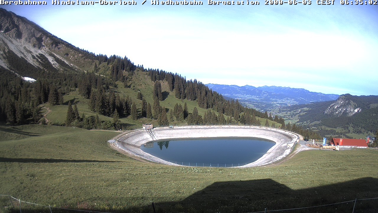 Archiv Foto Webcam Bad Hindelang - Bergstation Wiedhag Alpe
