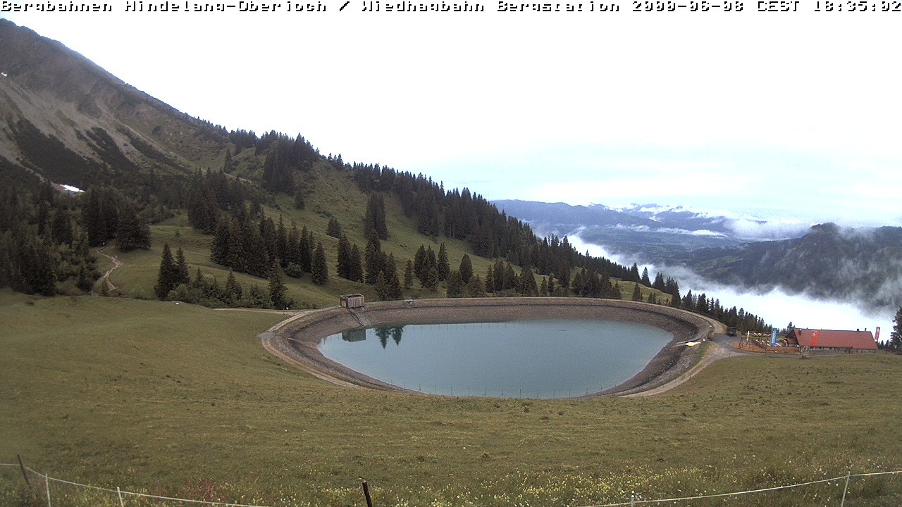 Archiv Foto Webcam Bad Hindelang - Bergstation Wiedhag Alpe