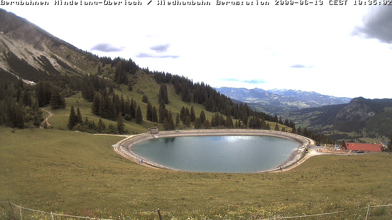 Archiv Foto Webcam Bad Hindelang - Bergstation Wiedhag Alpe