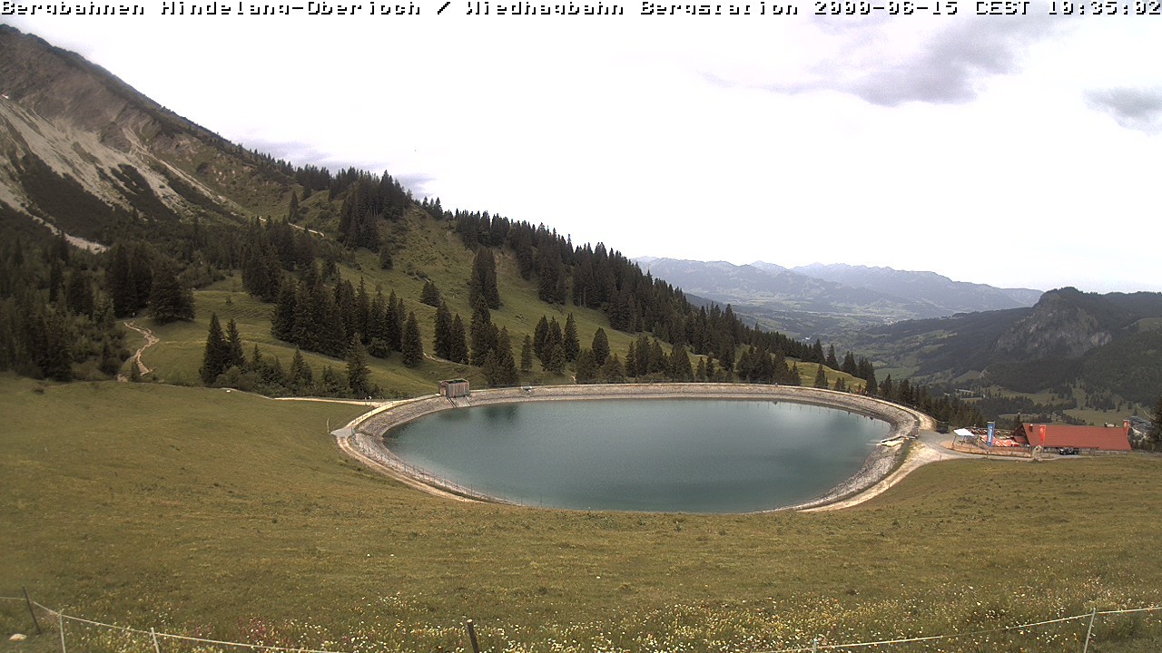 Archiv Foto Webcam Bad Hindelang - Bergstation Wiedhag Alpe