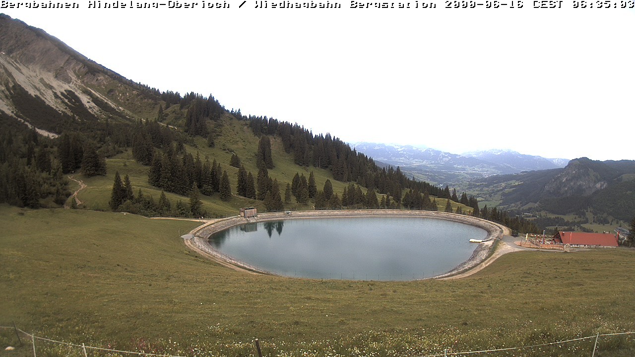 Archiv Foto Webcam Bad Hindelang - Bergstation Wiedhag Alpe