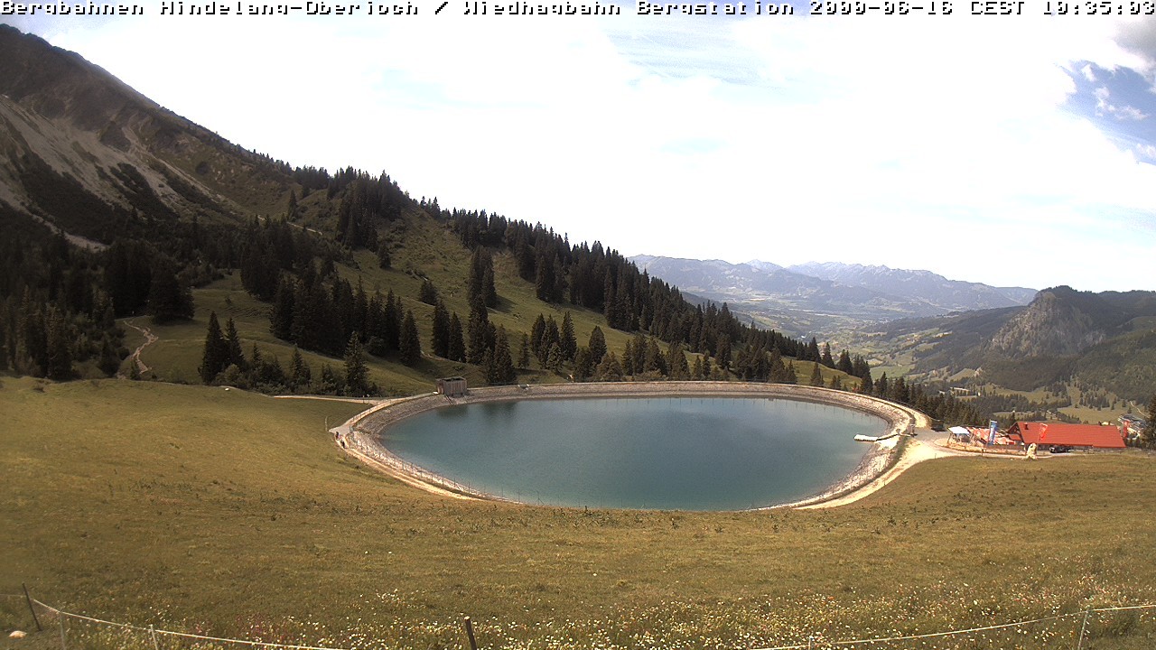 Archiv Foto Webcam Bad Hindelang - Bergstation Wiedhag Alpe