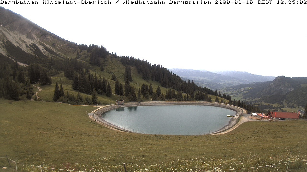 Archiv Foto Webcam Bad Hindelang - Bergstation Wiedhag Alpe