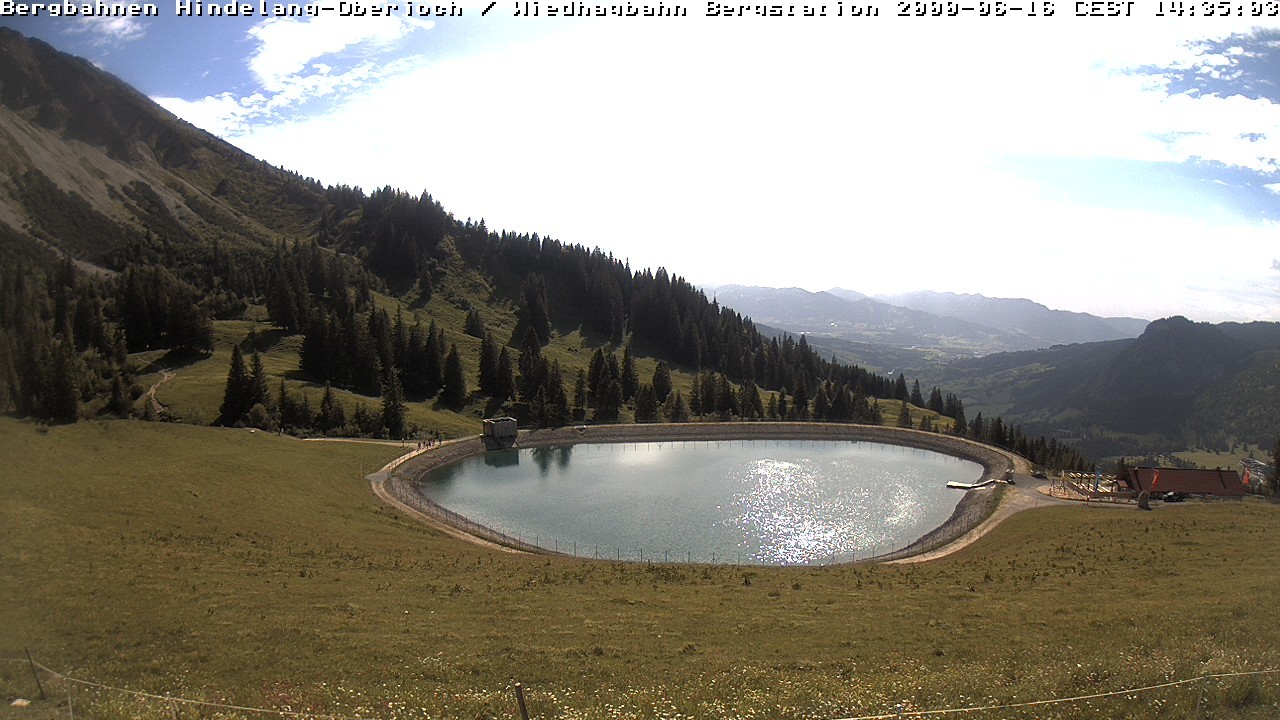 Archiv Foto Webcam Bad Hindelang - Bergstation Wiedhag Alpe