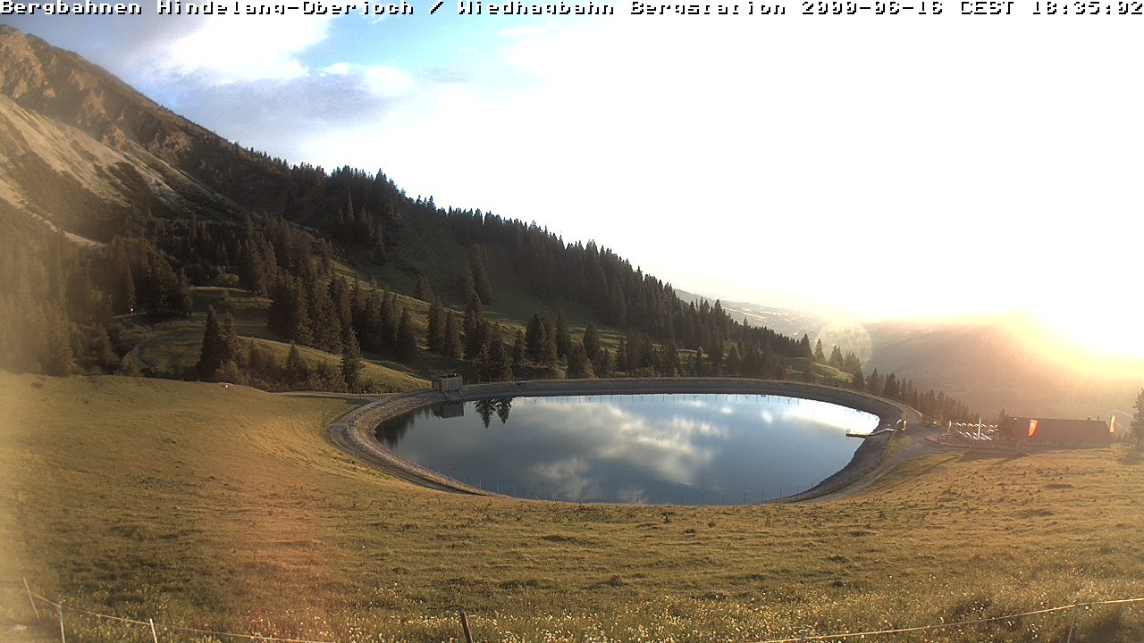 Archiv Foto Webcam Bad Hindelang - Bergstation Wiedhag Alpe