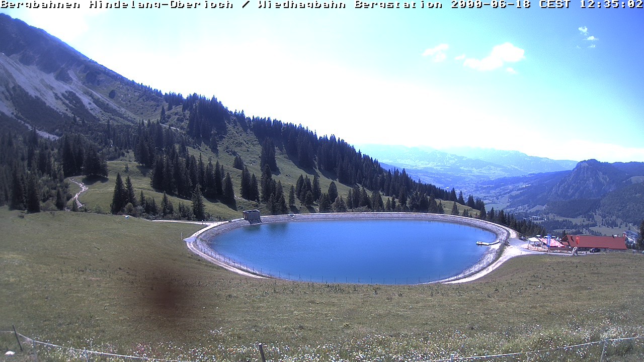 Archiv Foto Webcam Bad Hindelang - Bergstation Wiedhag Alpe