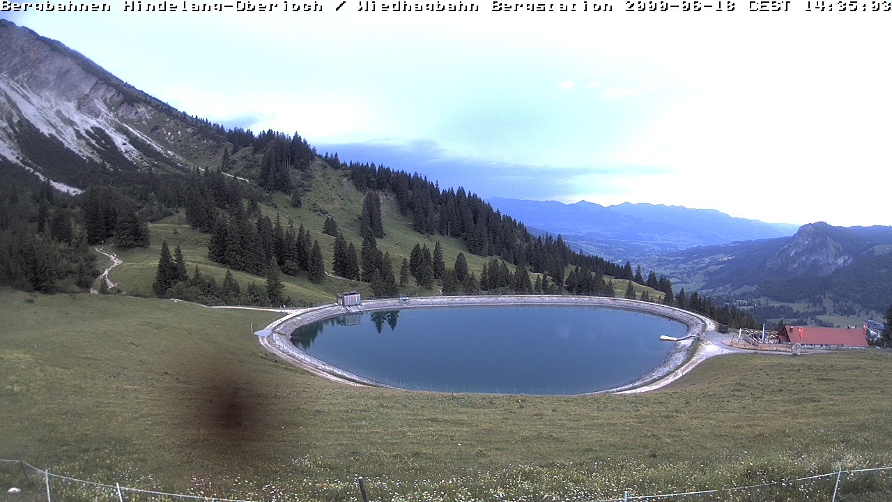 Archiv Foto Webcam Bad Hindelang - Bergstation Wiedhag Alpe