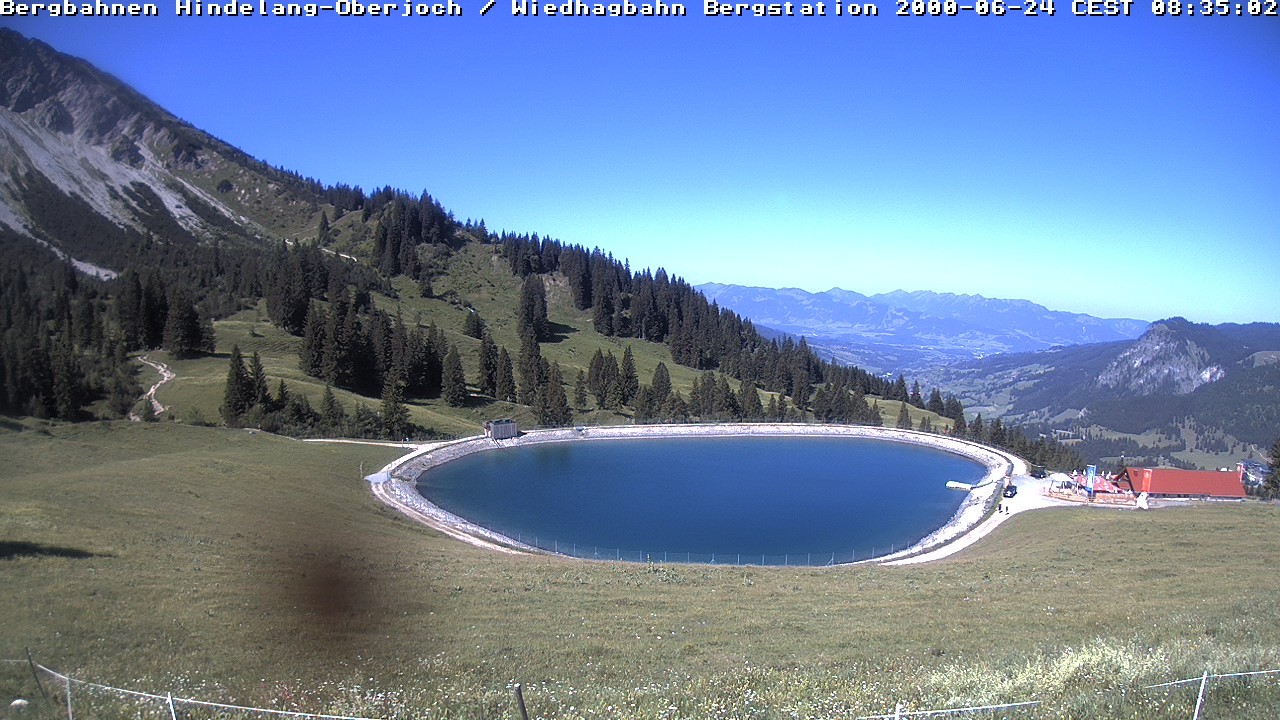 Archiv Foto Webcam Bad Hindelang - Bergstation Wiedhag Alpe