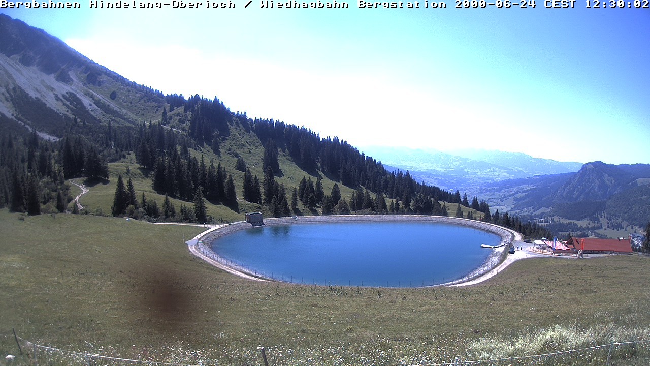 Archiv Foto Webcam Bad Hindelang - Bergstation Wiedhag Alpe