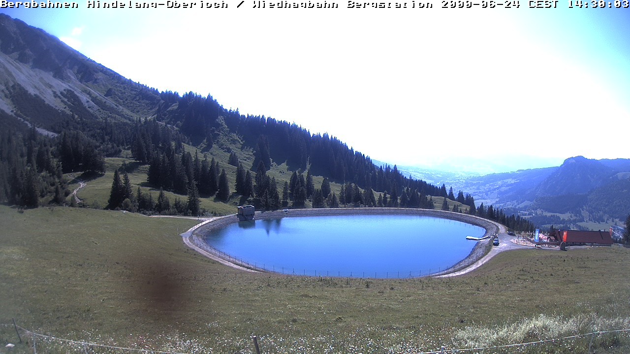 Archiv Foto Webcam Bad Hindelang - Bergstation Wiedhag Alpe